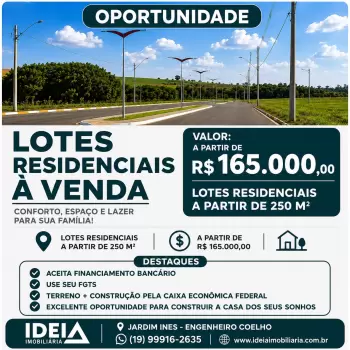 Imagem de LOTES RESIDENCIAIS Á VENDA 