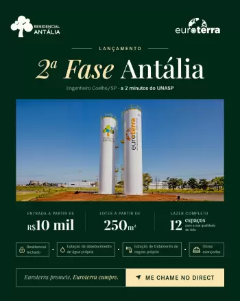 Imagem de LANÇAMENTO – 2ª FASE ANTÁLIA  RESIDENCIAL ANTÁLIA –  EUROTERRA